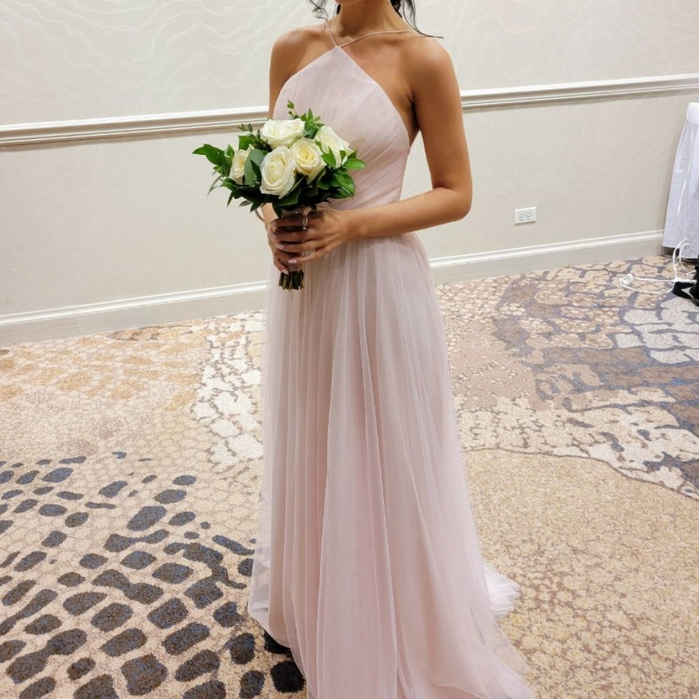 Theia - Ashley Blush Tulle Bridesmaid/Prom Dress, Size 0/00